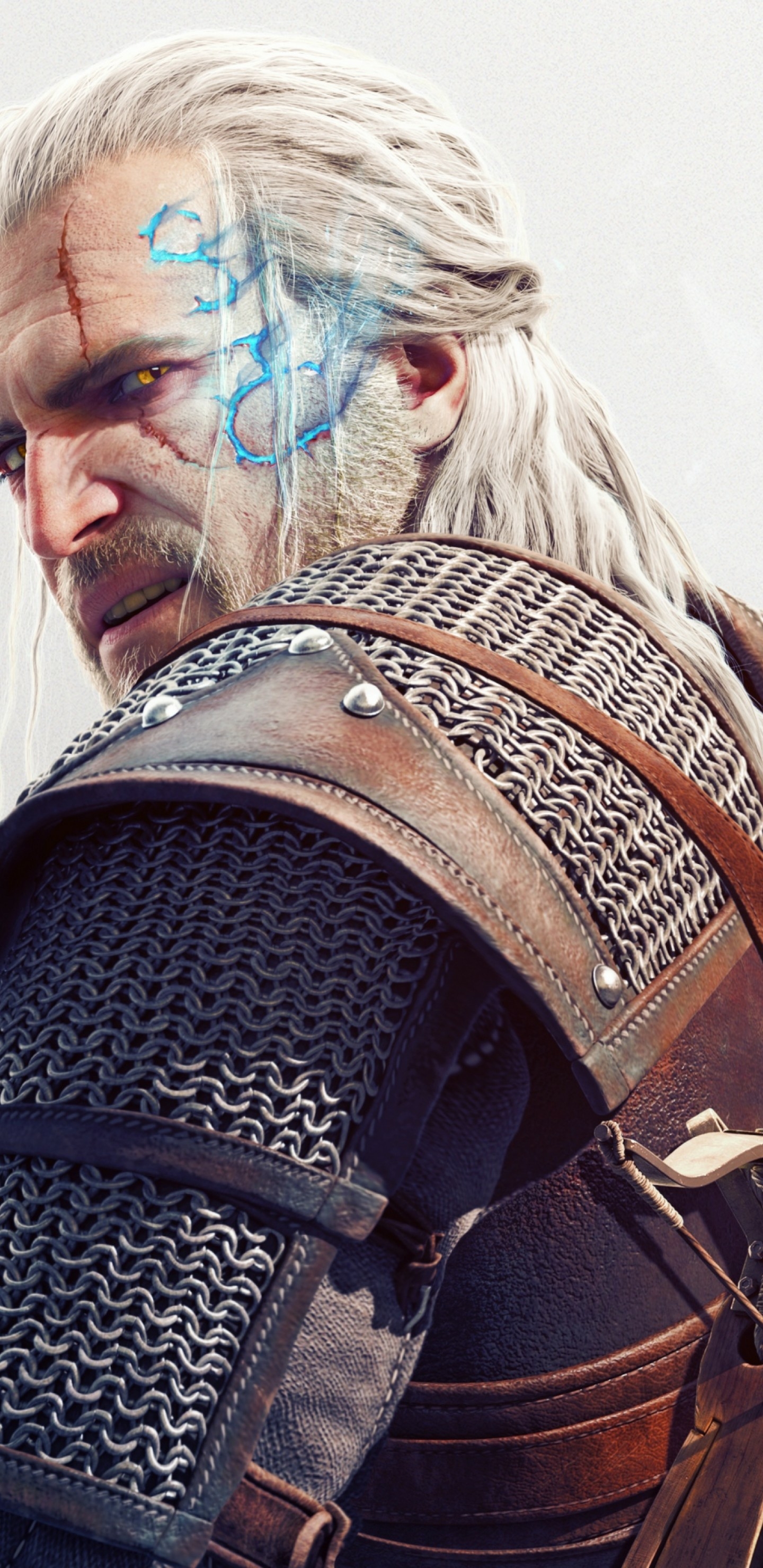 全面屏手机壁纸-巫师3主角壁纸