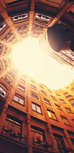 全面屏手机壁纸-密集的建筑