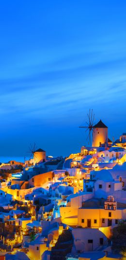 聖托里尼风情壁纸2160x1080