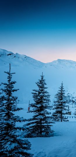 雪山风景竖屏2160×1080壁纸