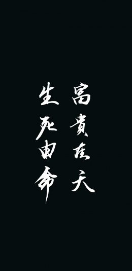 生死有命富贵在天壁纸