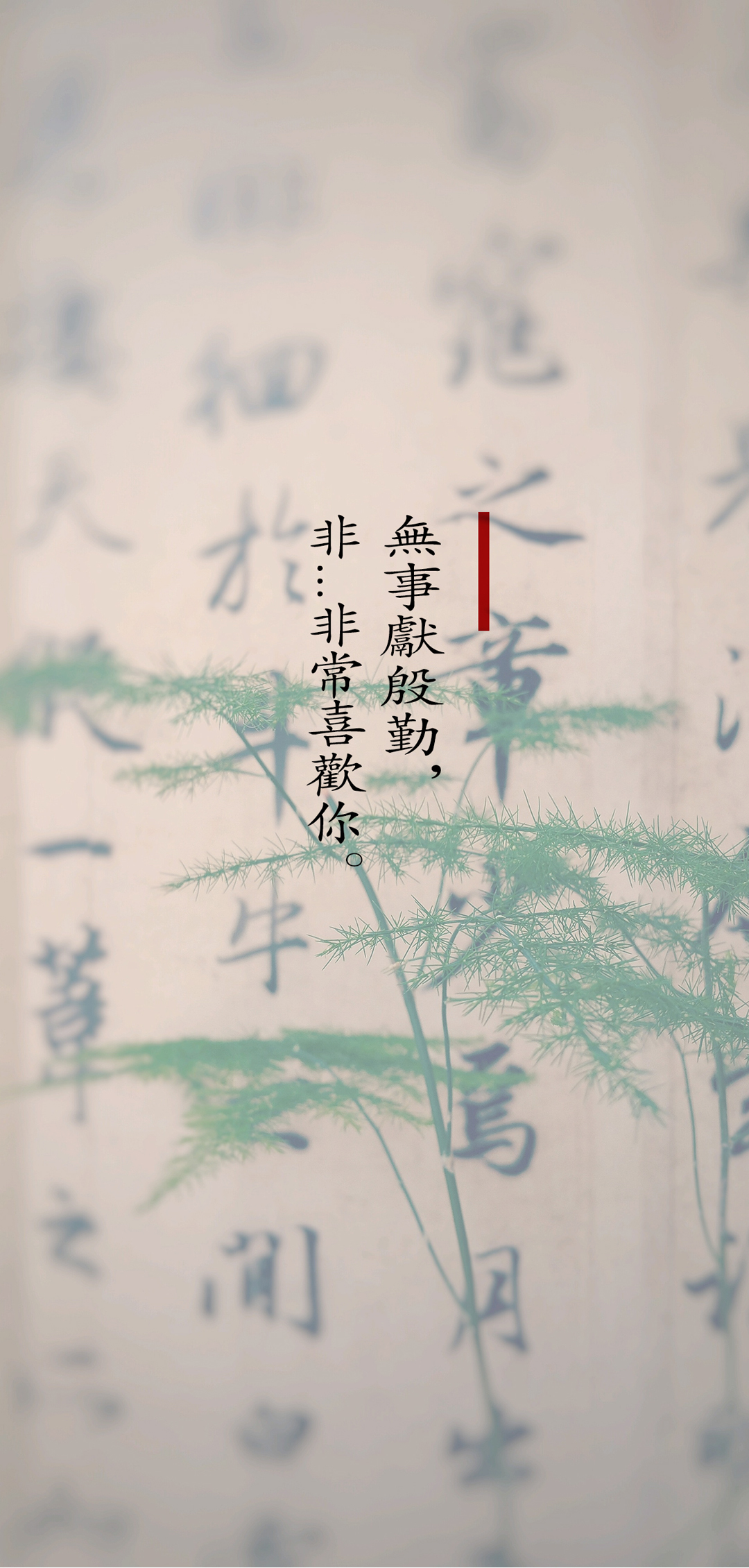 唯美文字全面屏壁纸