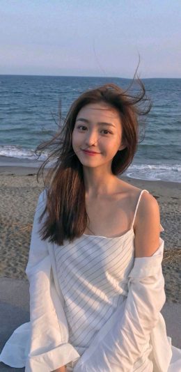 美女的微笑