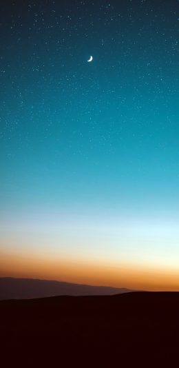 晴朗无云的夜空