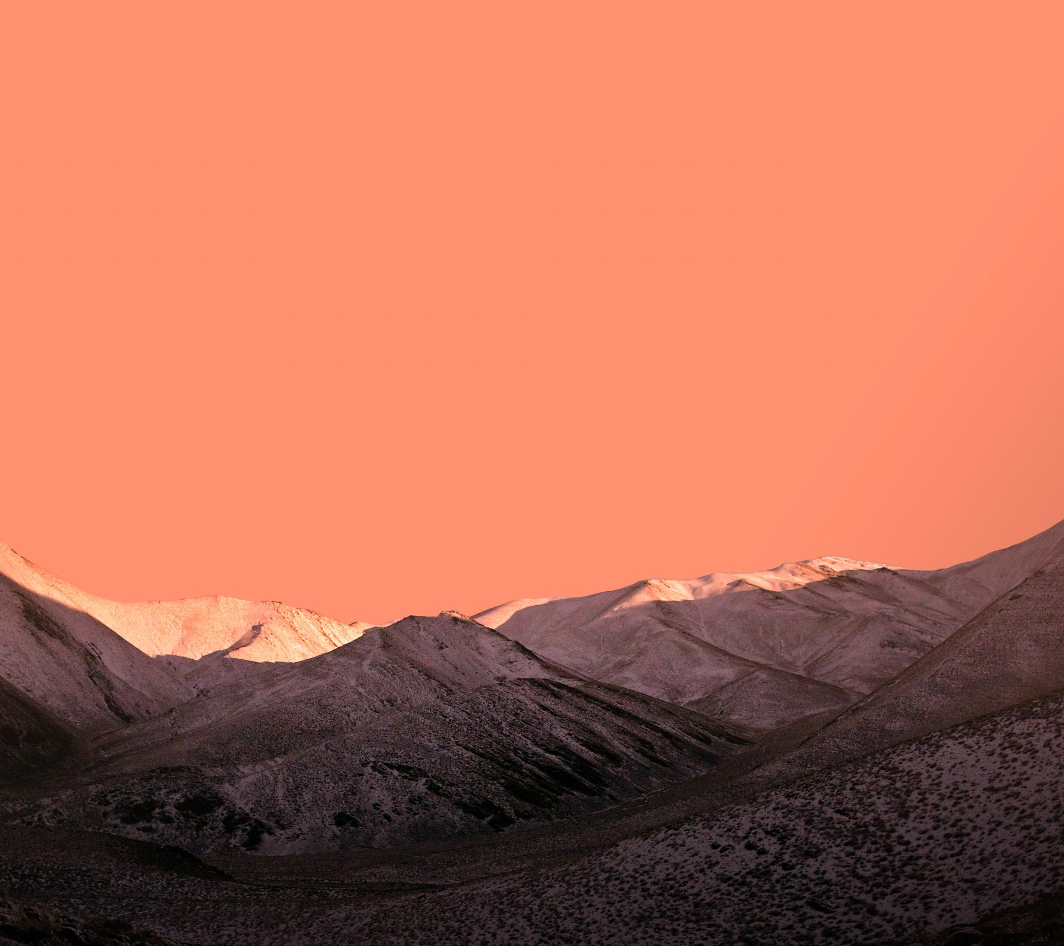 vivo手机精美壁纸 – 雪山橙色2160 × 1920