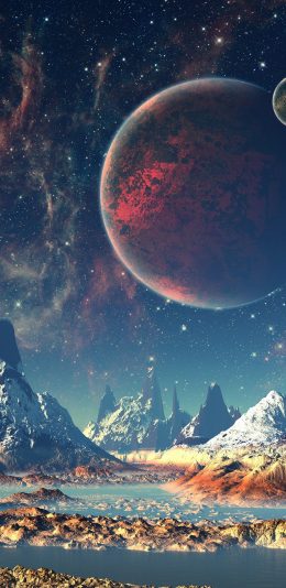 科幻星空壁纸-iphoneX