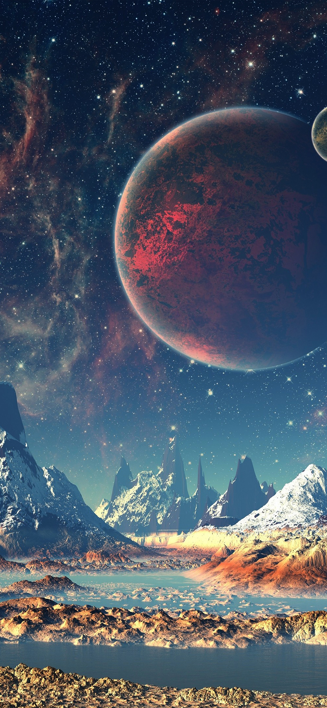 科幻星空壁纸-iphoneX