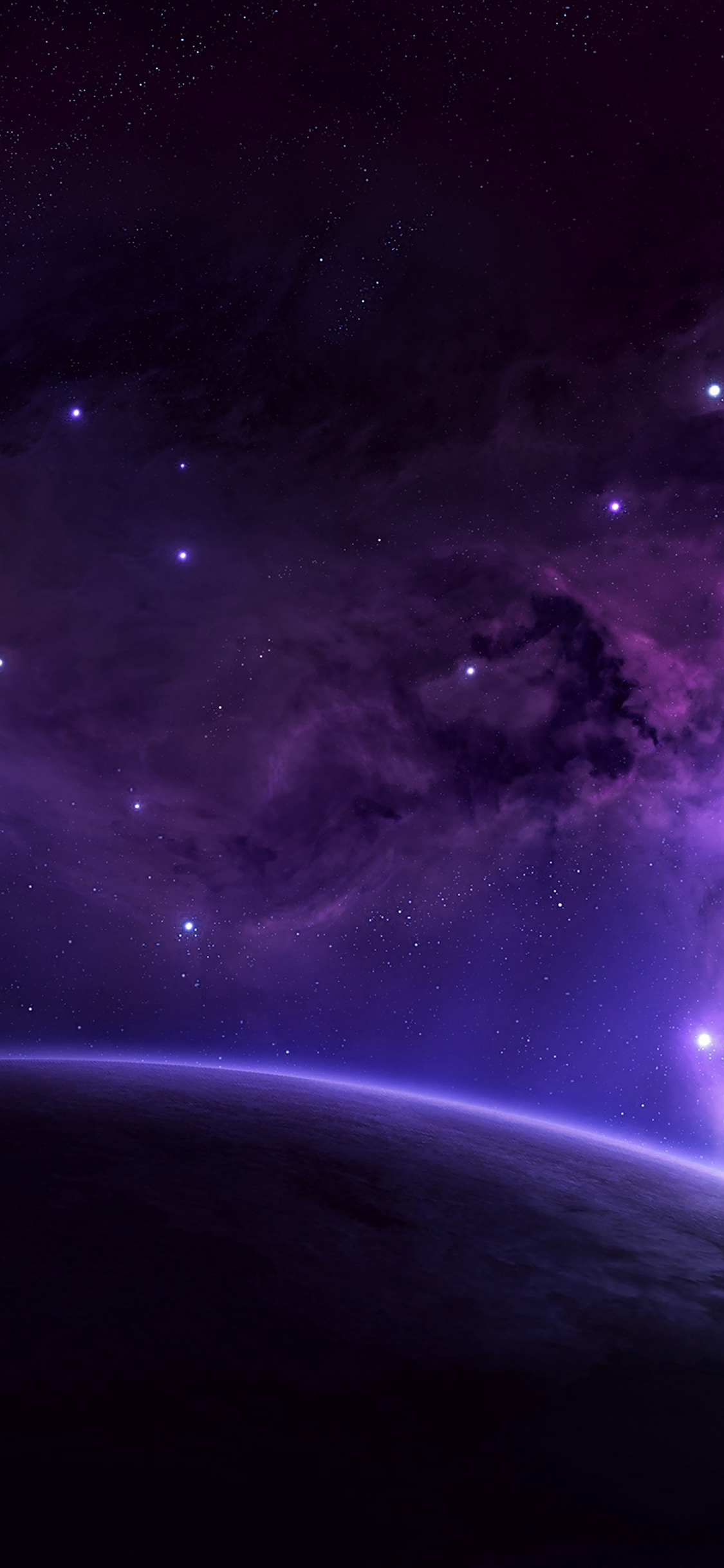 iphoneX地球星空壁纸