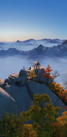 华为mate 20手机壁纸-高山意境