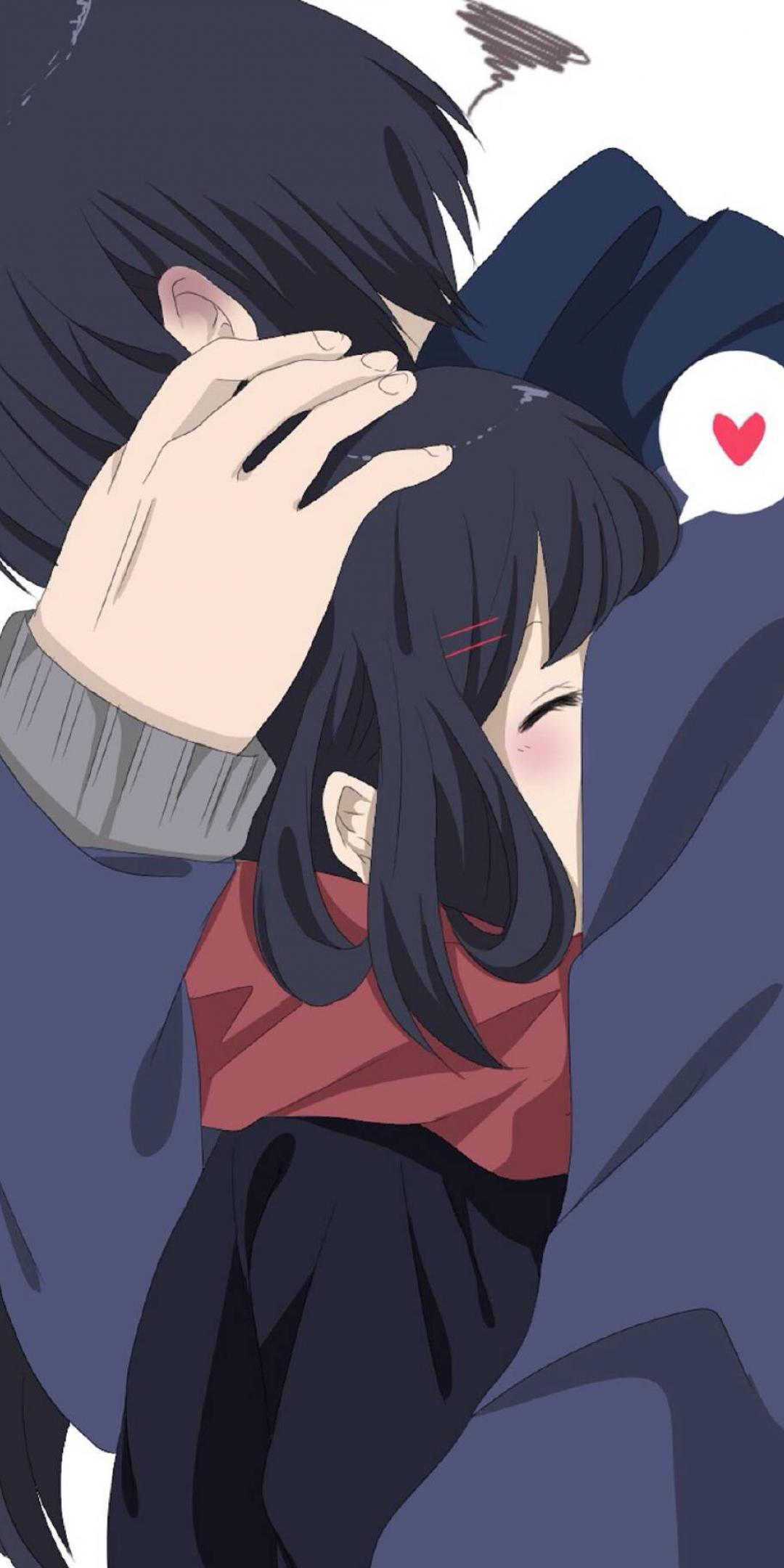 动漫里的爱情拥抱壁纸