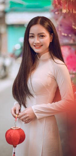 微笑的优雅美女