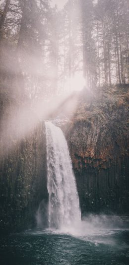 手机壁纸-瀑布