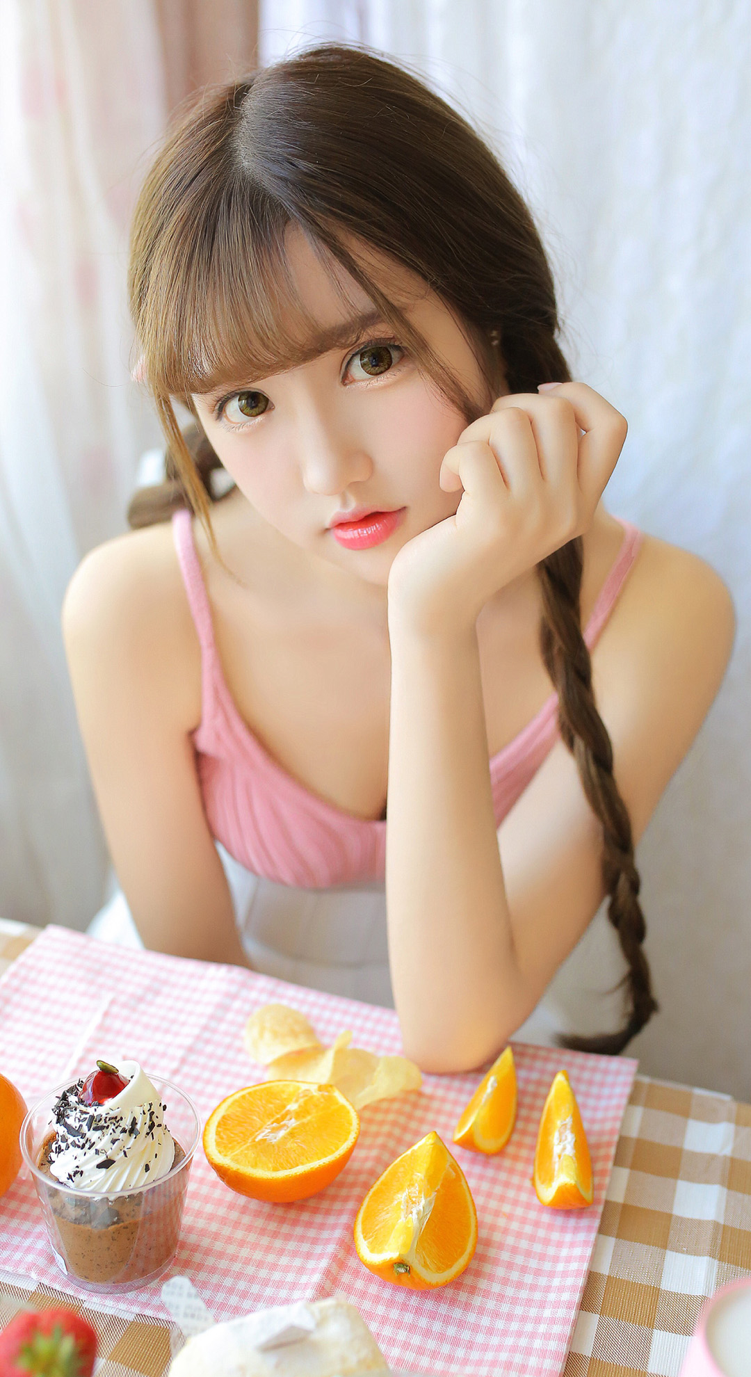 俏皮美女日系写真高清壁纸