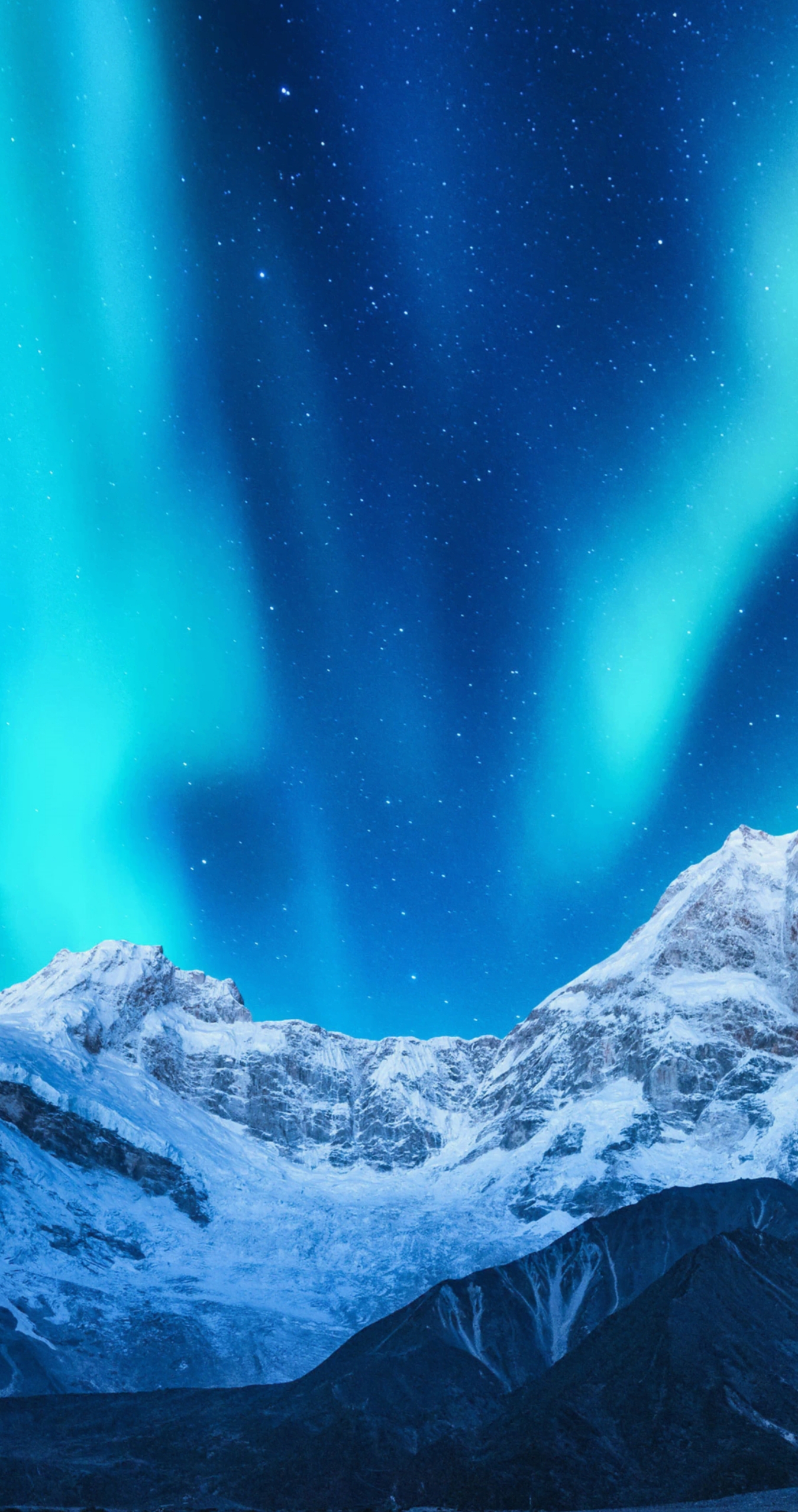 极光冰川 蓝色系