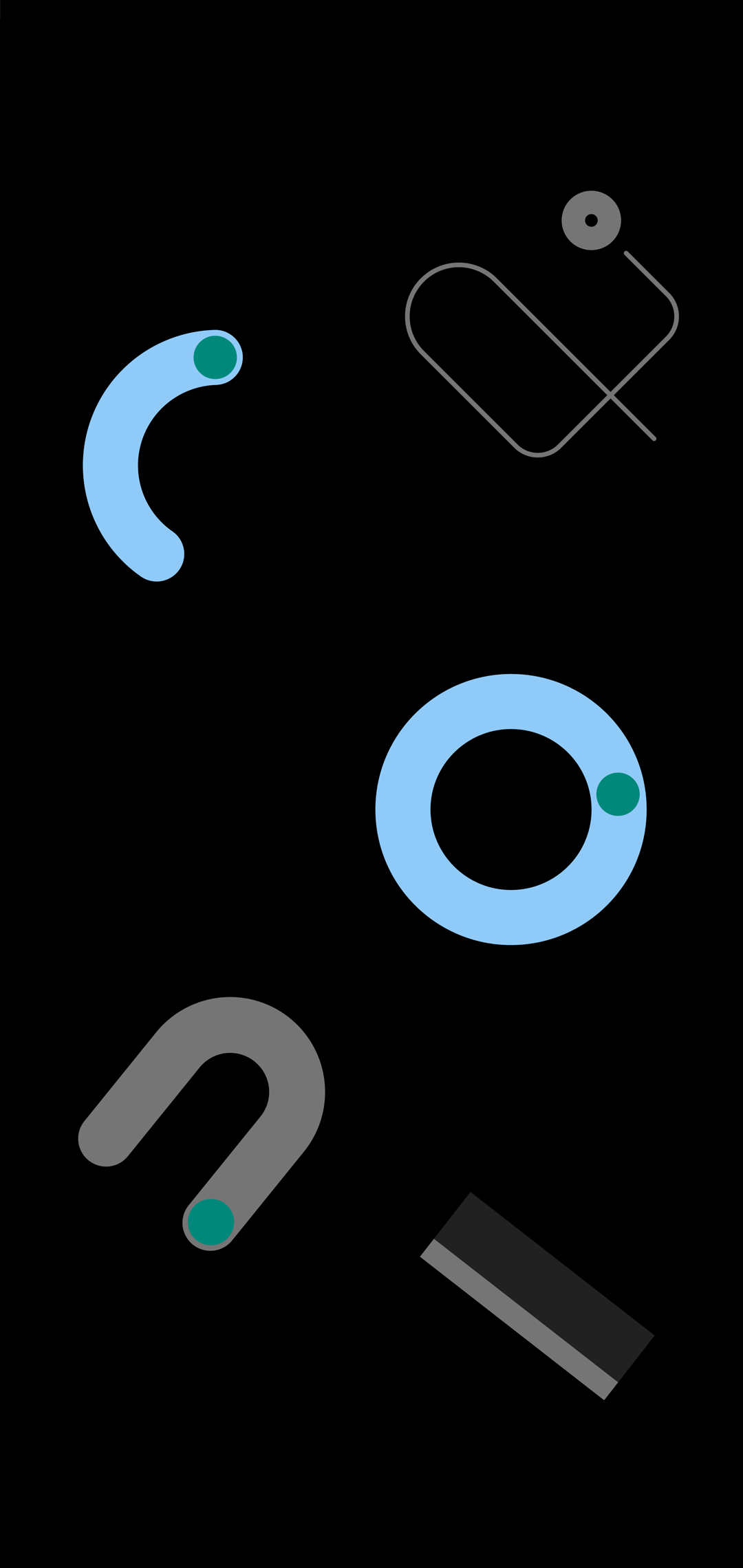 Pixel4黑色手机壁纸