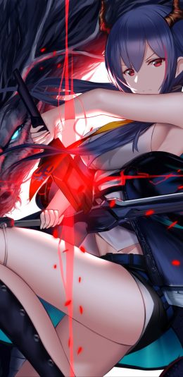 女子 漂亮大腿 龙 明日方舟 Arknights 4k手机壁纸竖屏