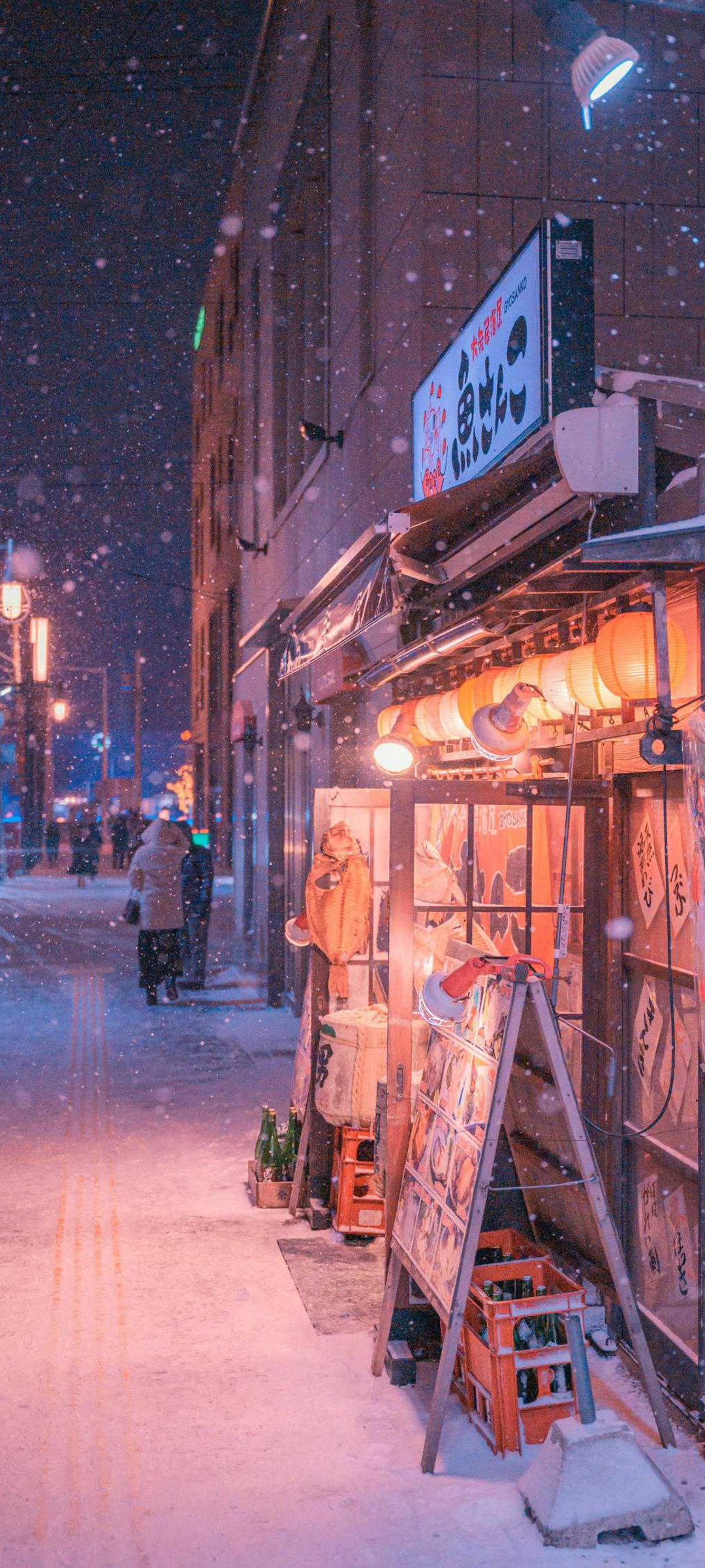 日本城市下雪