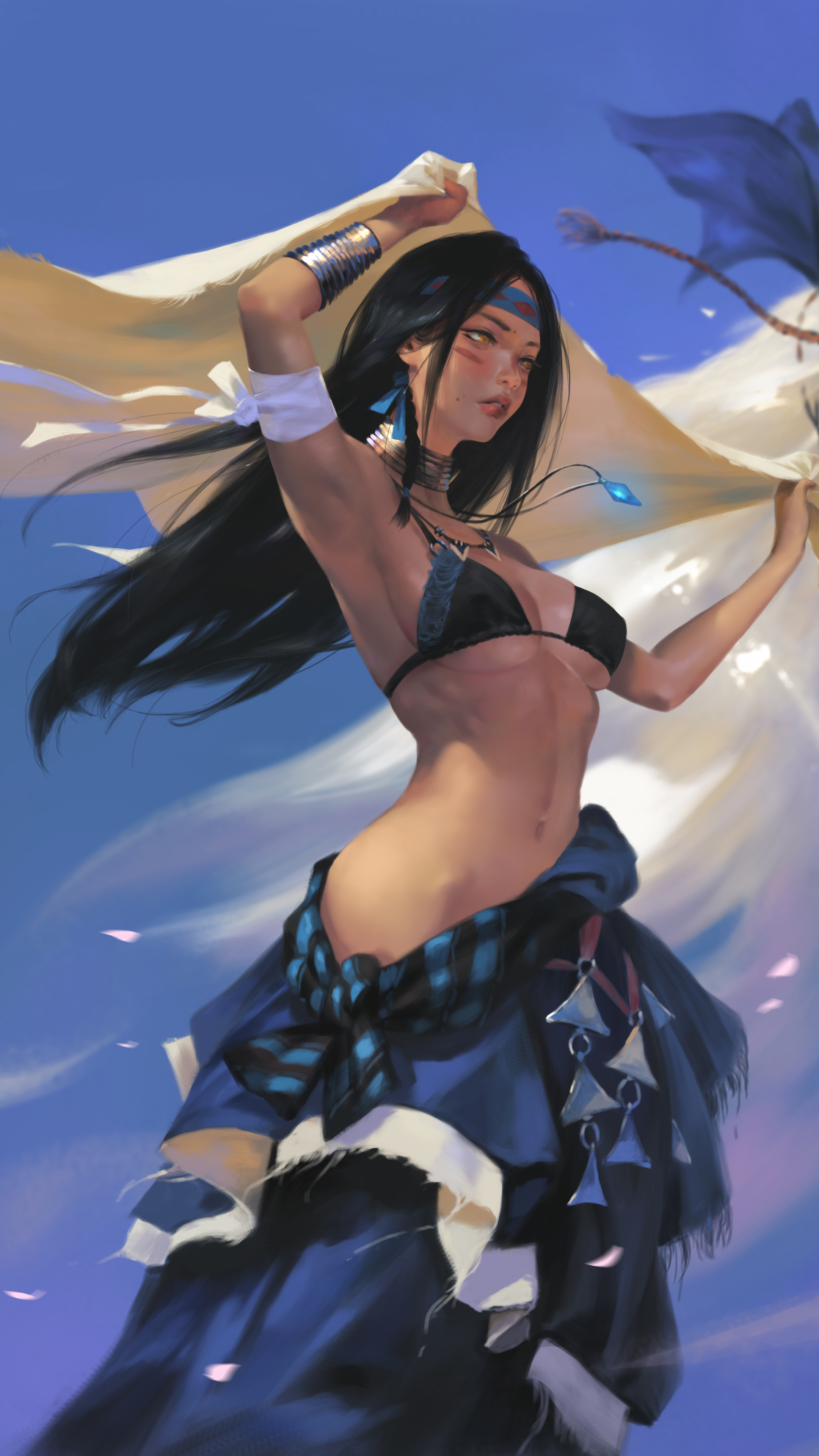 功夫女神  4k动漫手机壁纸竖屏2160×3840