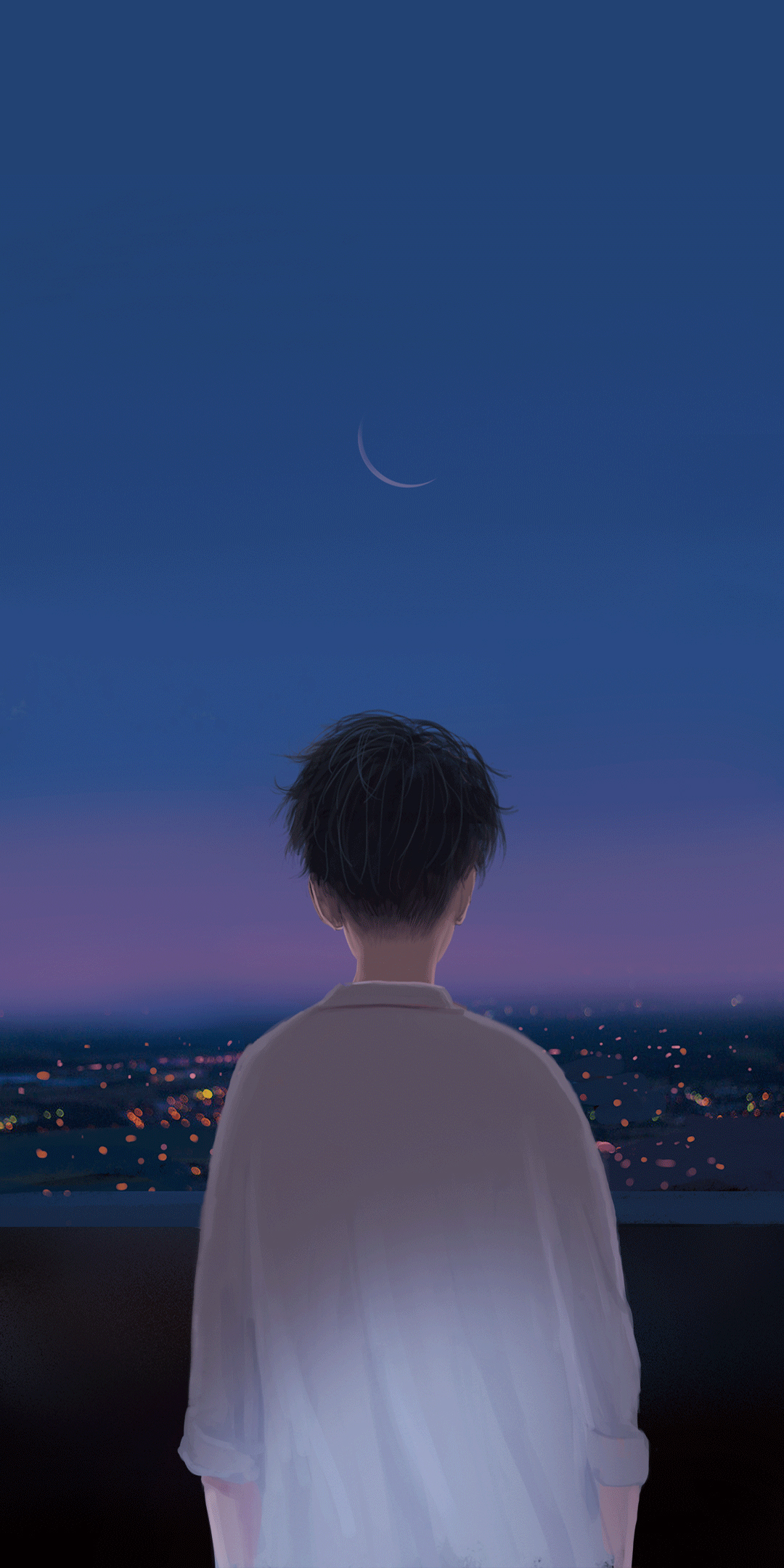 晚风男蓝