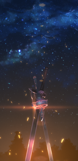 刀剑神域 Kirito and Asuna's sword手机壁纸