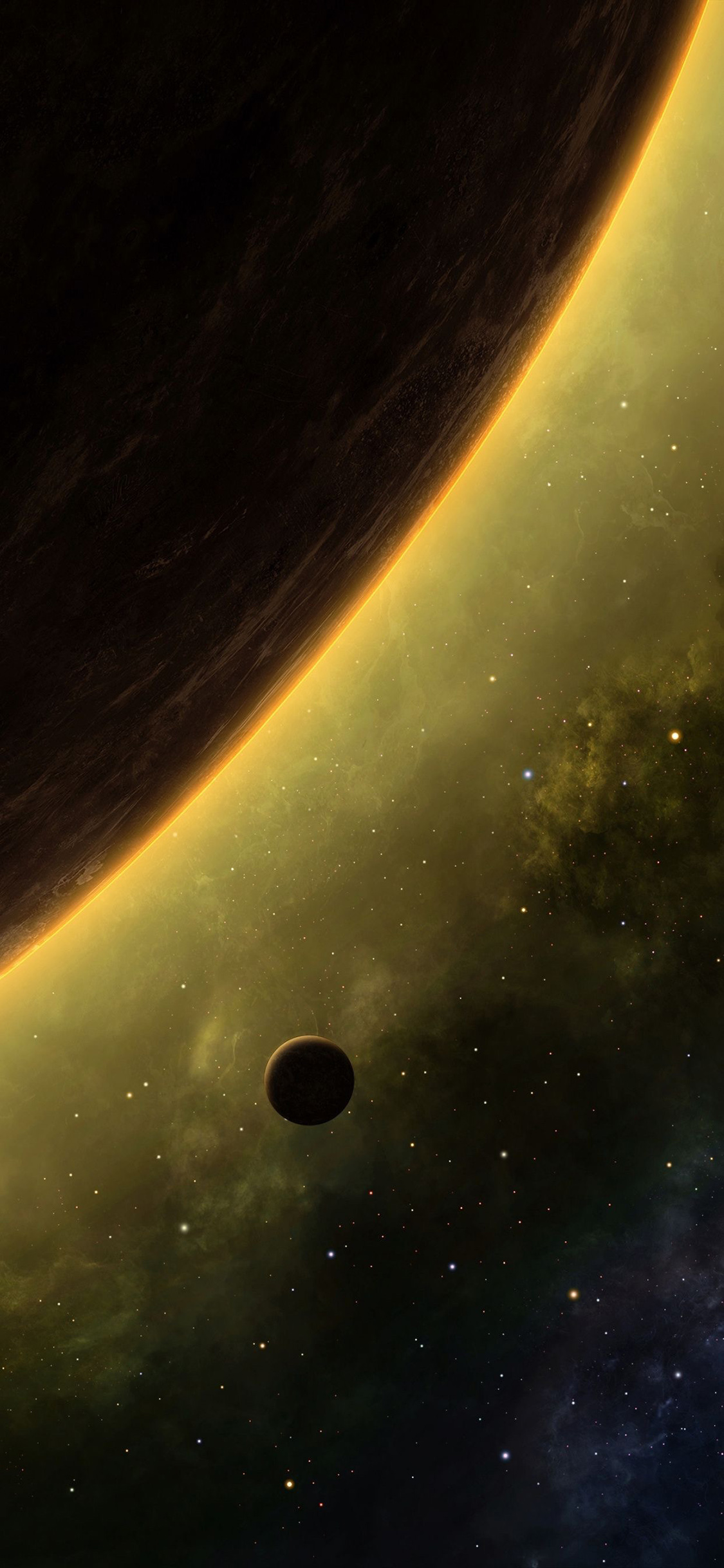 [2436×1125]iphoneX/11 宇宙星球太空手机壁纸图片