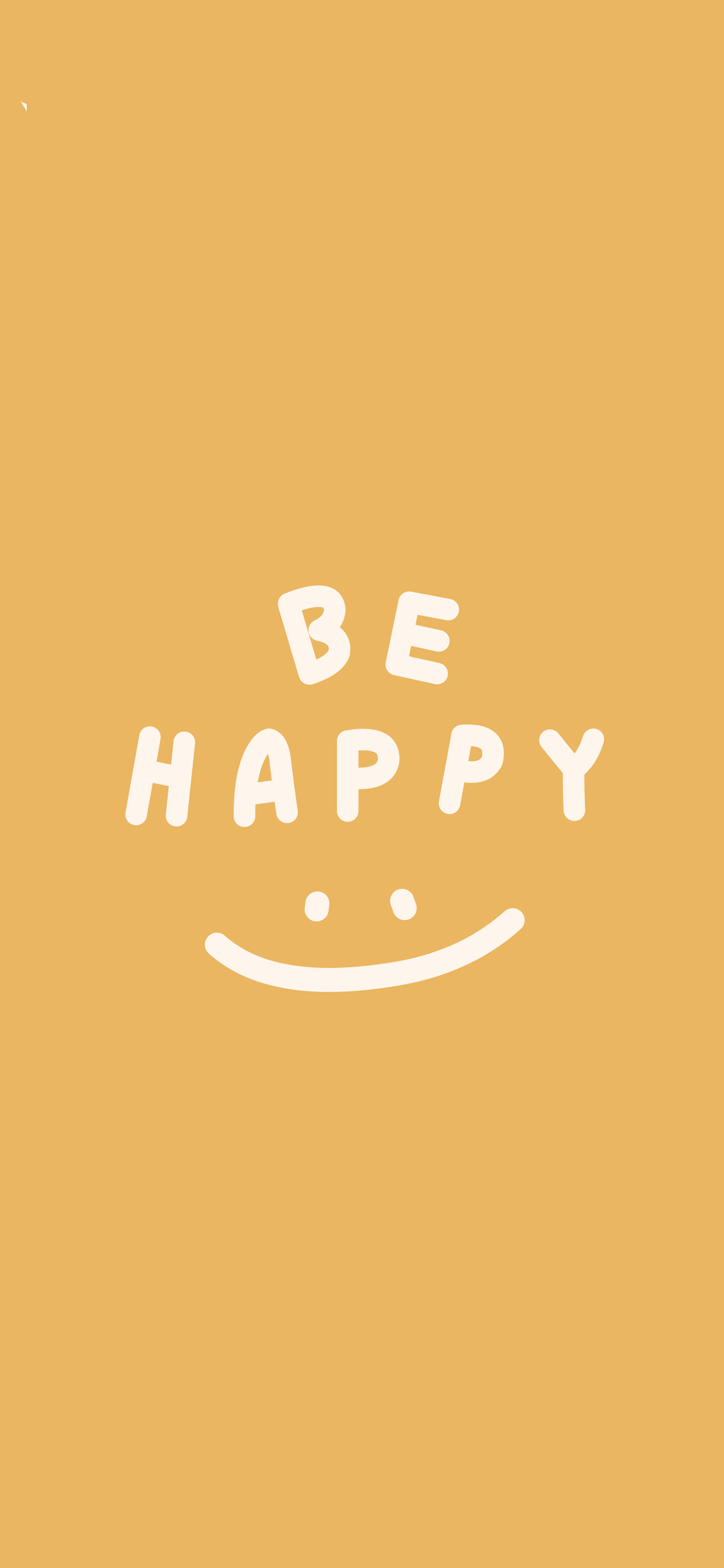 [2436×1125]iphoneX/11 happy文字手机壁纸