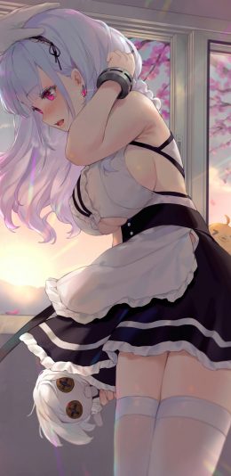白丝。动漫女