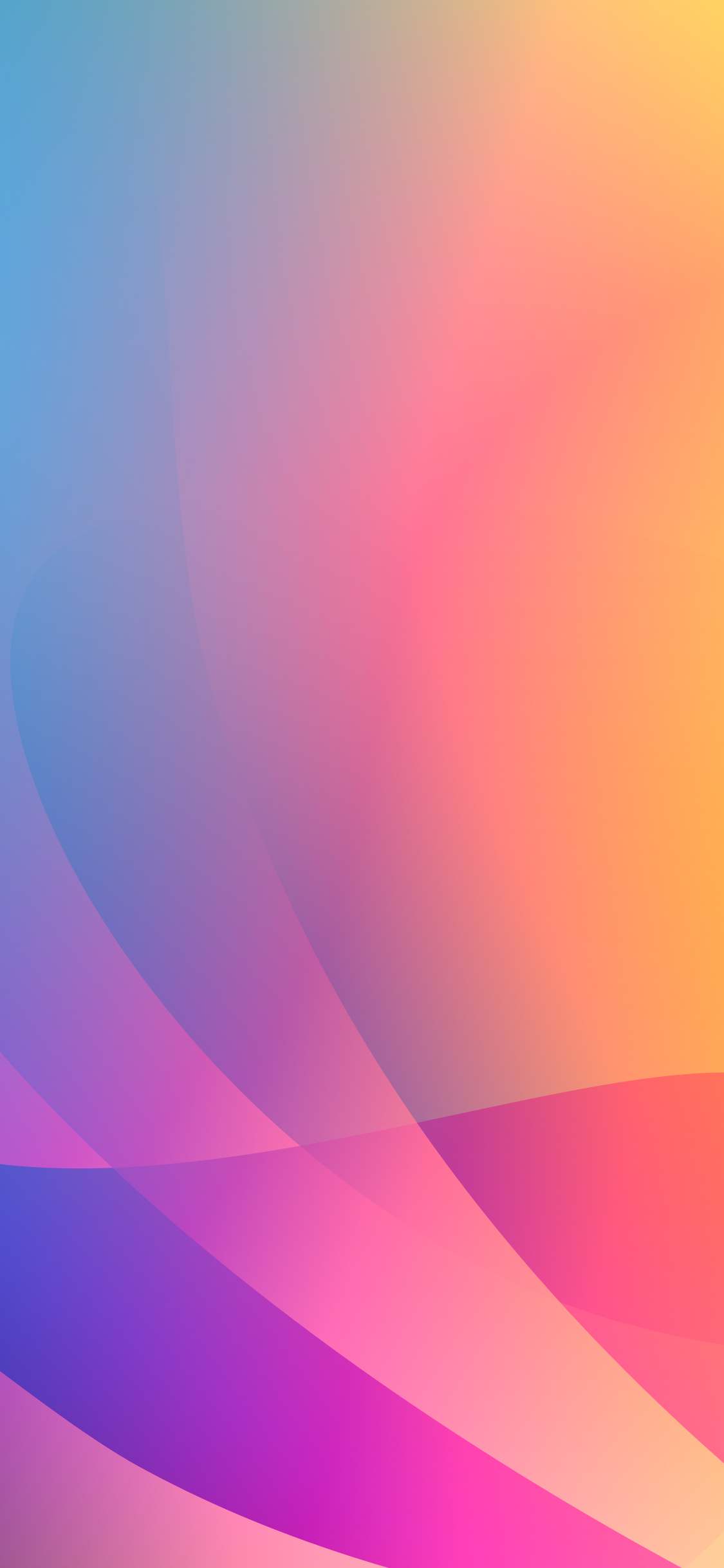 2436×1125 iphone 渐变色彩设计壁纸图片