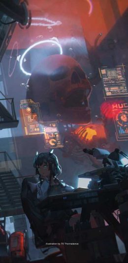 电脑 壁纸 美女 赛博朋克