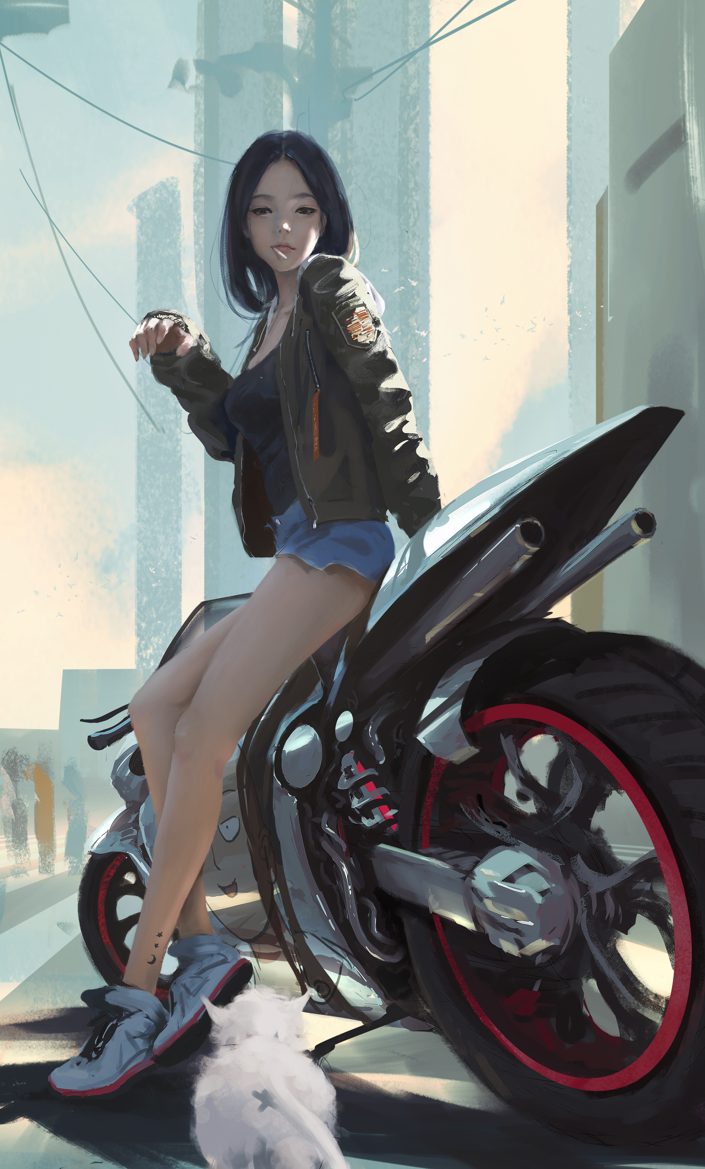 小女儿月牙儿,和她的痛车,鬼刀4k手机壁纸