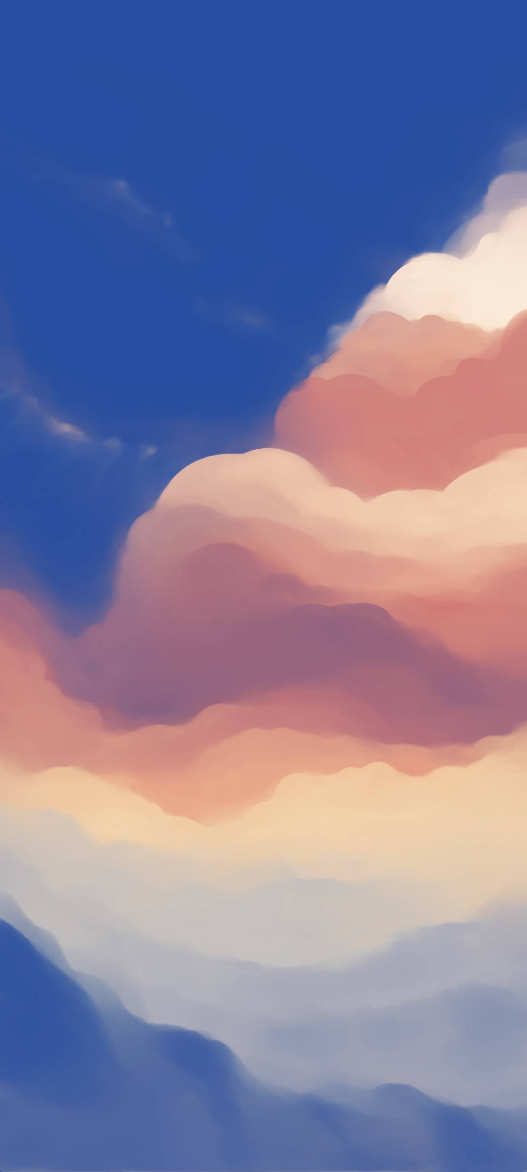蓝色天空 设计风景全屏手机壁纸