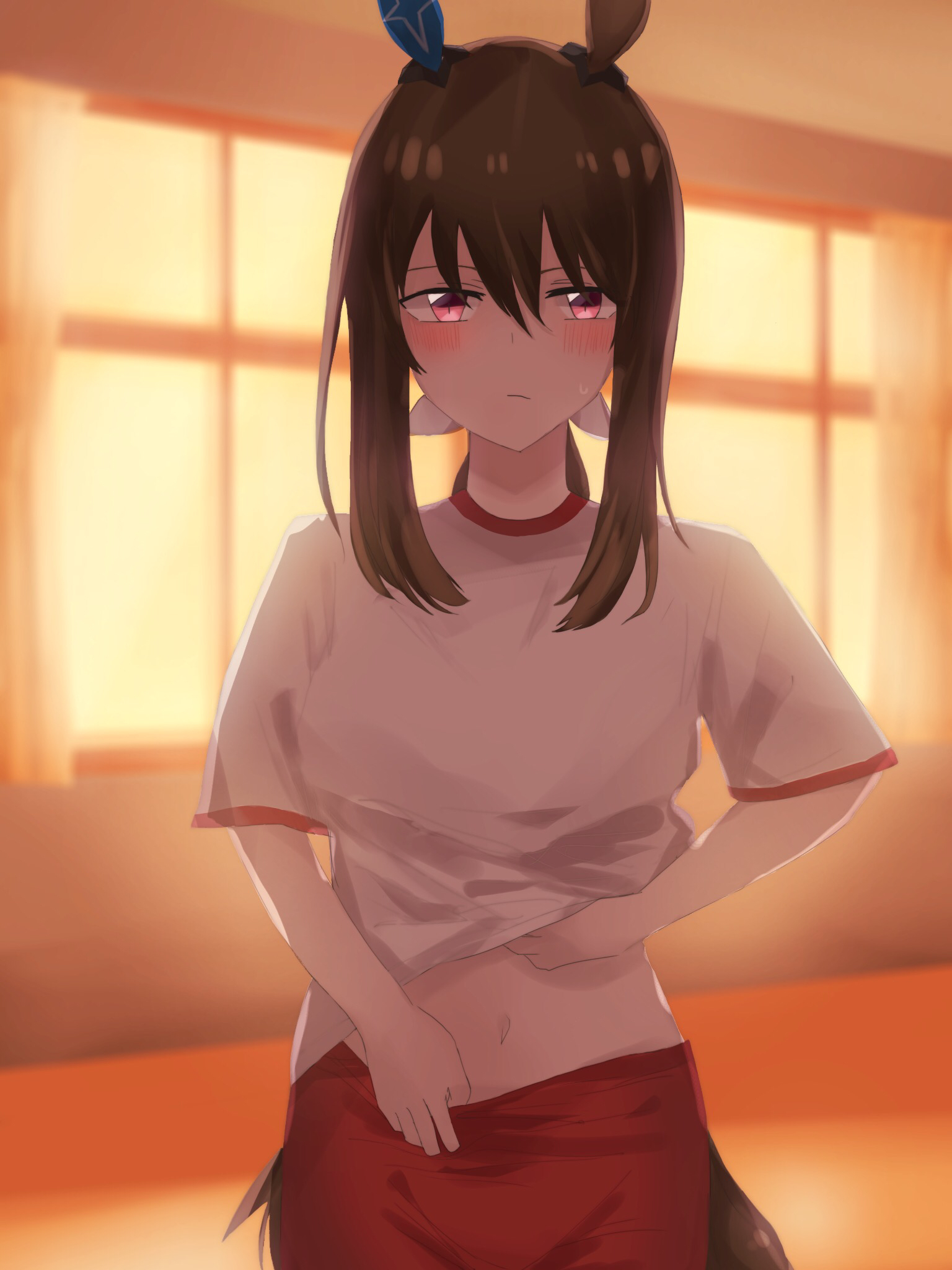 可爱的兔耳朵动漫美女