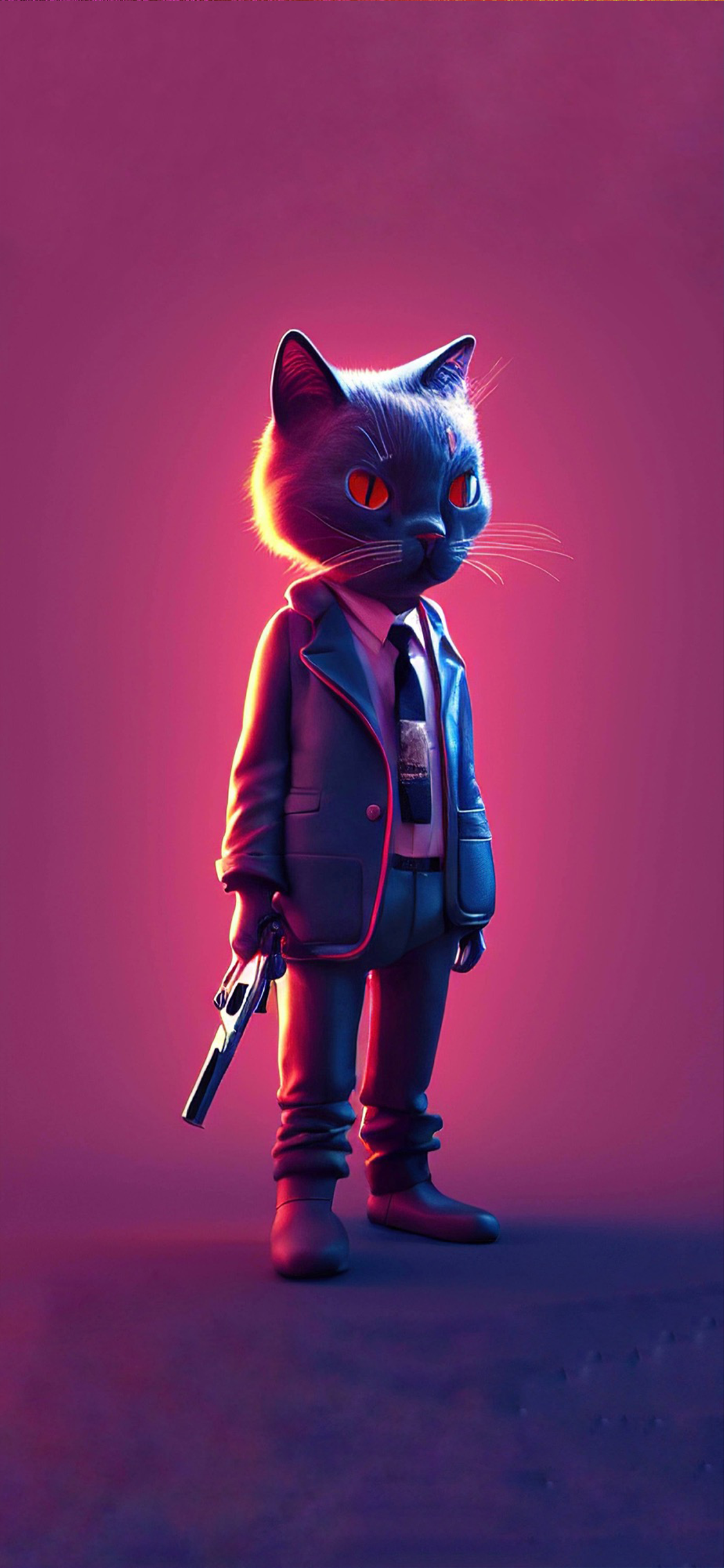 3D Night Cat