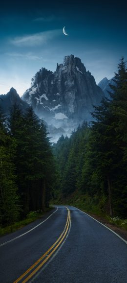 深山公路风景手机壁纸