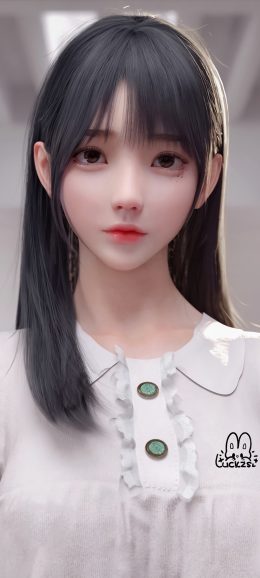 麻匪 女仆 黑色直发长发白色衣服动漫美女手机壁纸