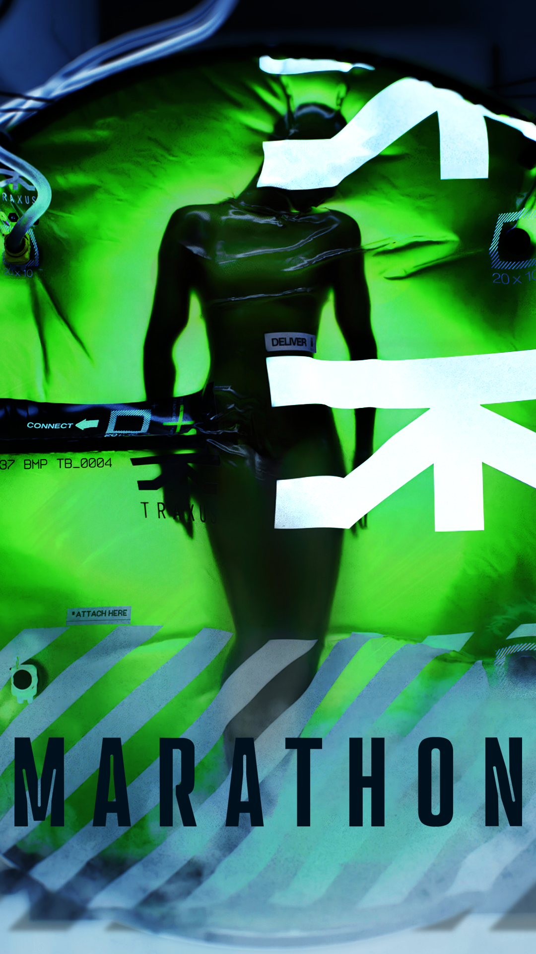 轮廓｜马拉松比赛｜纵向显示