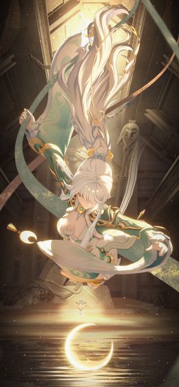 原神冲击｜长头发｜紫白原神冲击