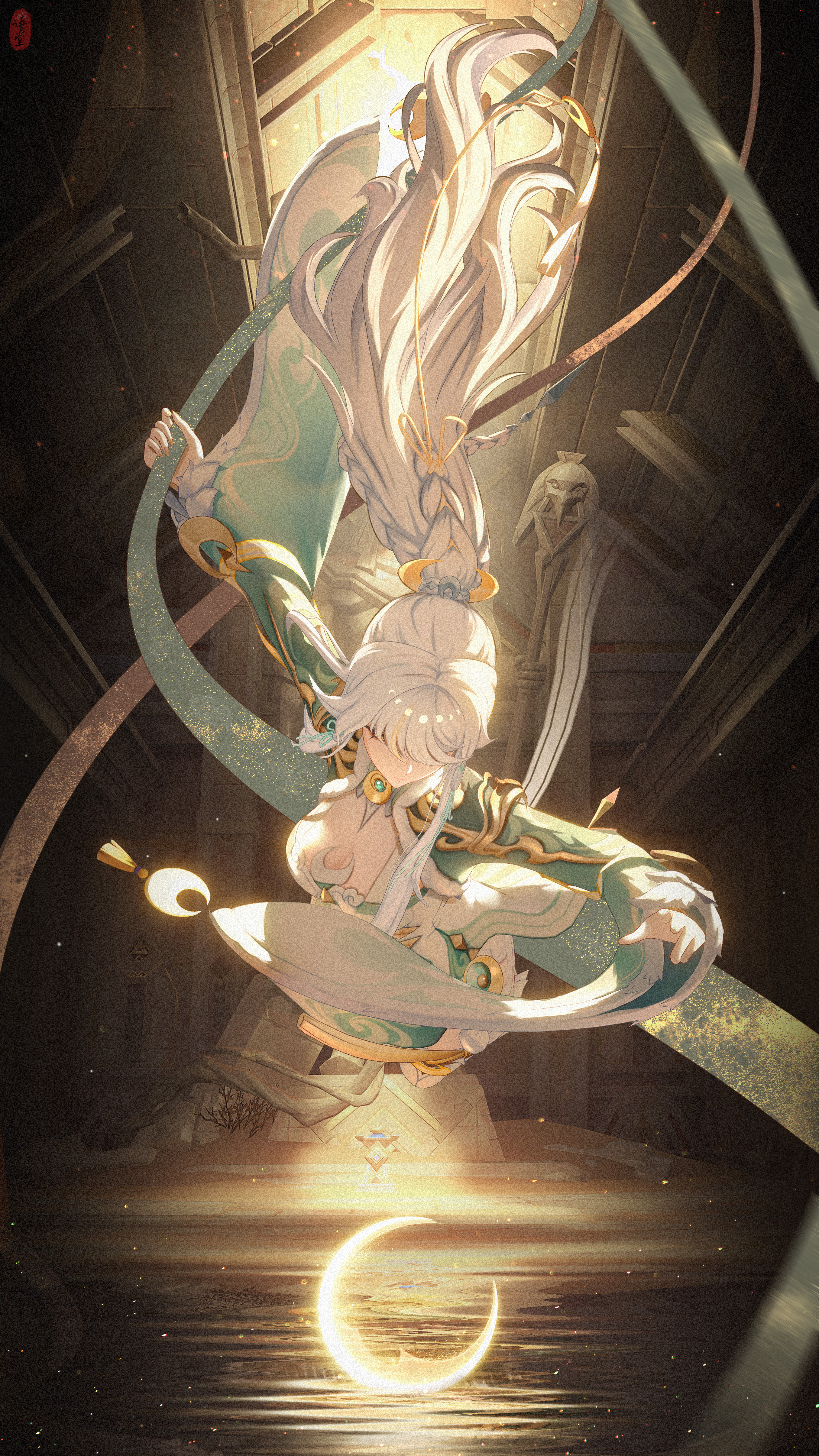 原神冲击｜长头发｜紫白原神冲击