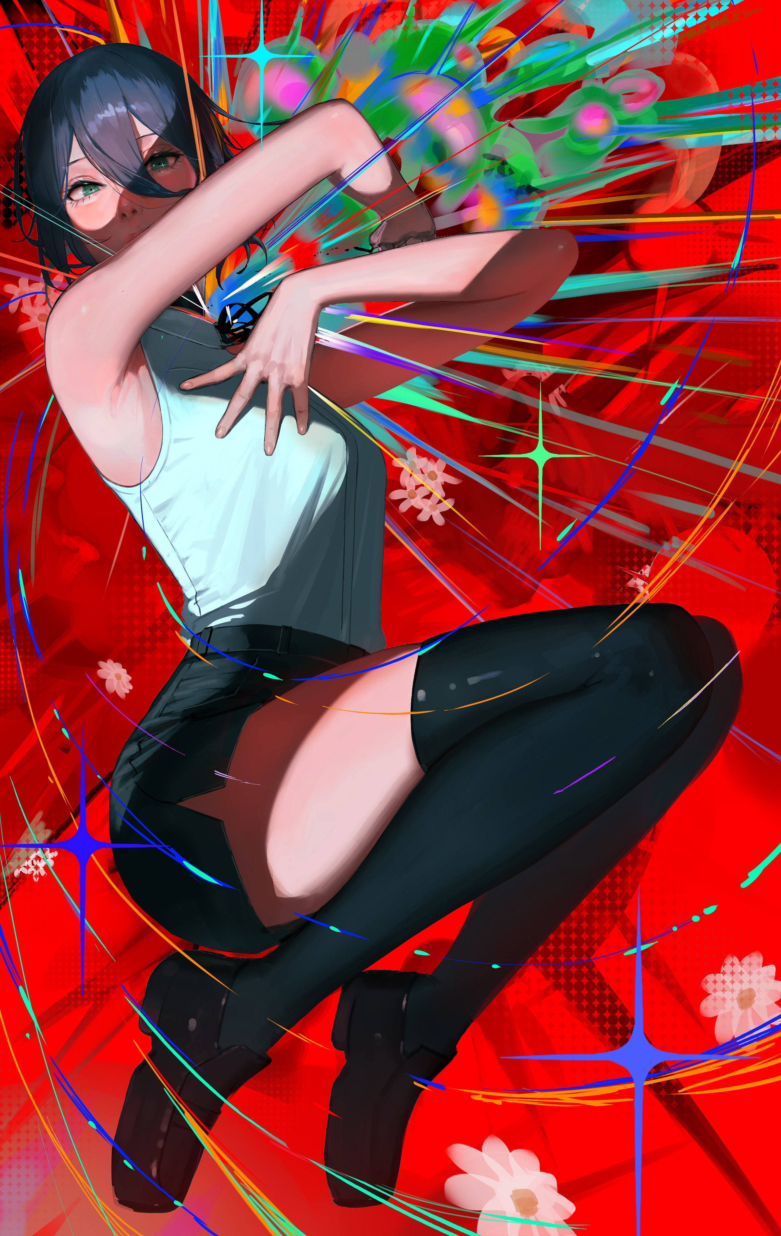 插图｜动漫女孩｜电锯人