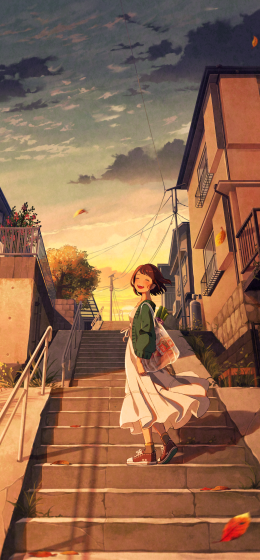 白色连衣裙｜通人报｜动漫女孩