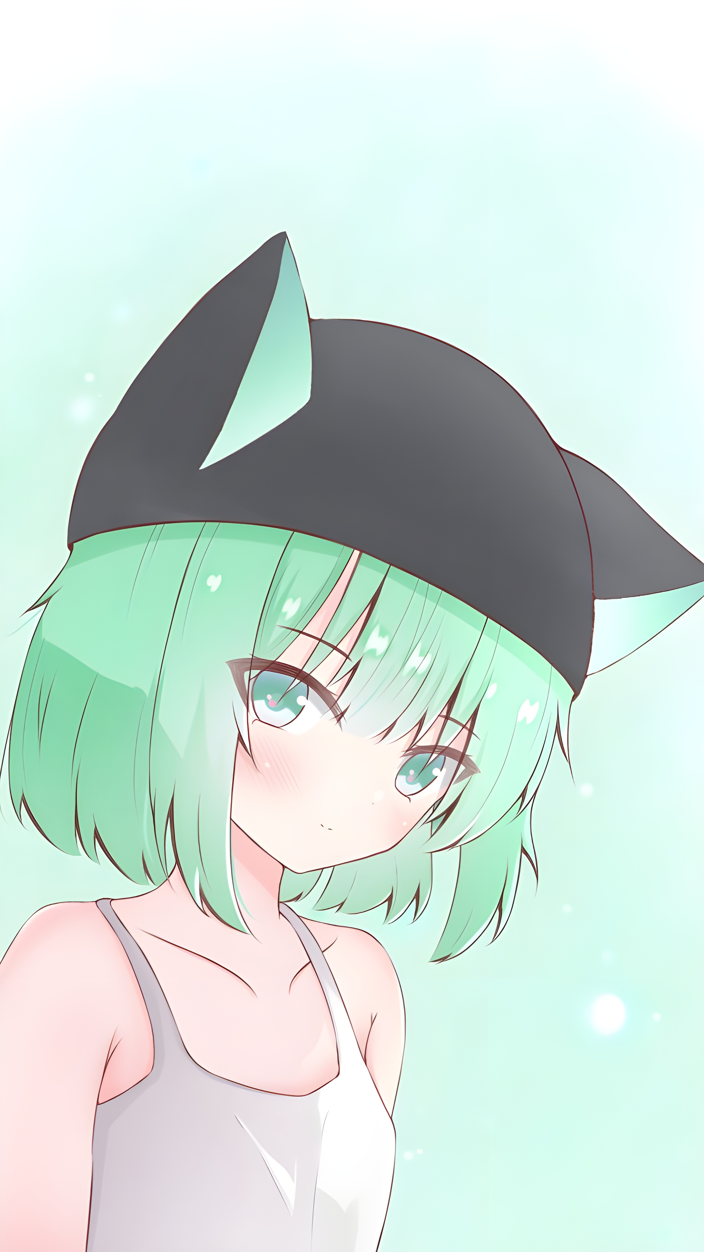 绿头发｜猫耳朵｜动漫女孩