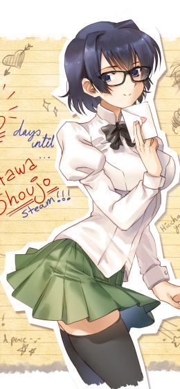 领结｜独奏｜黑色高筒袜