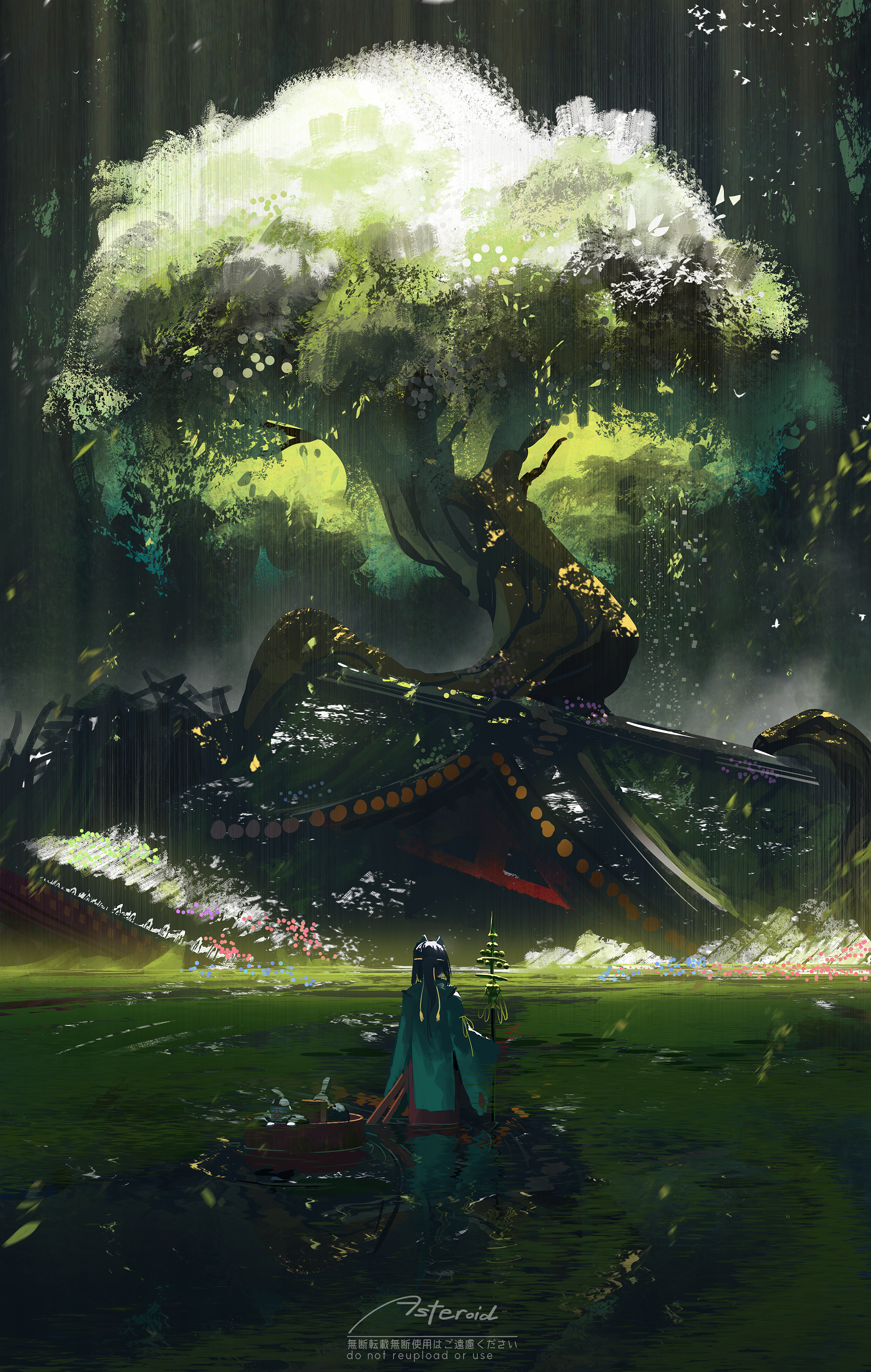 小行星艺术家｜动漫女孩｜插图