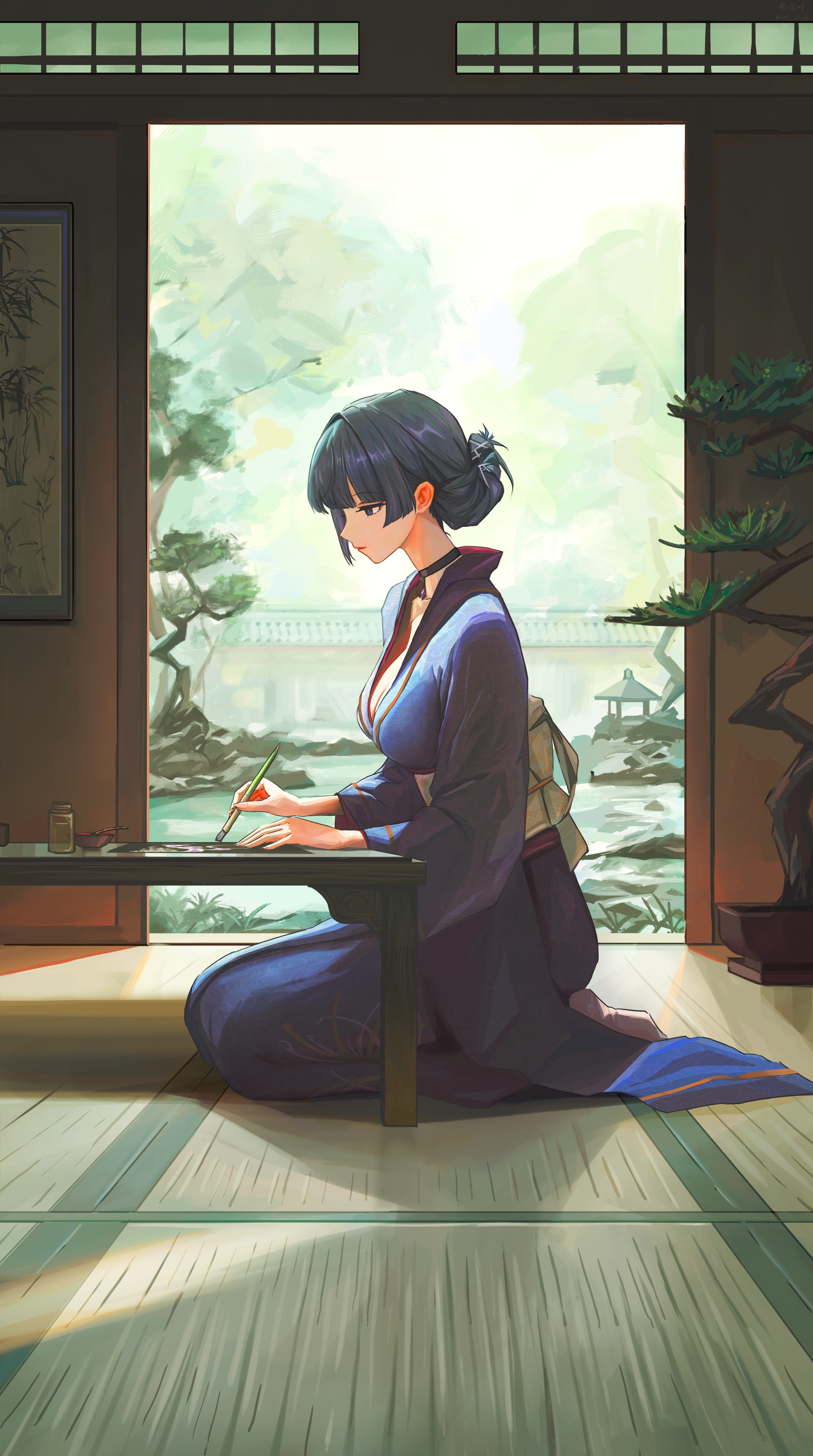 插图｜庆历夜｜动漫女孩