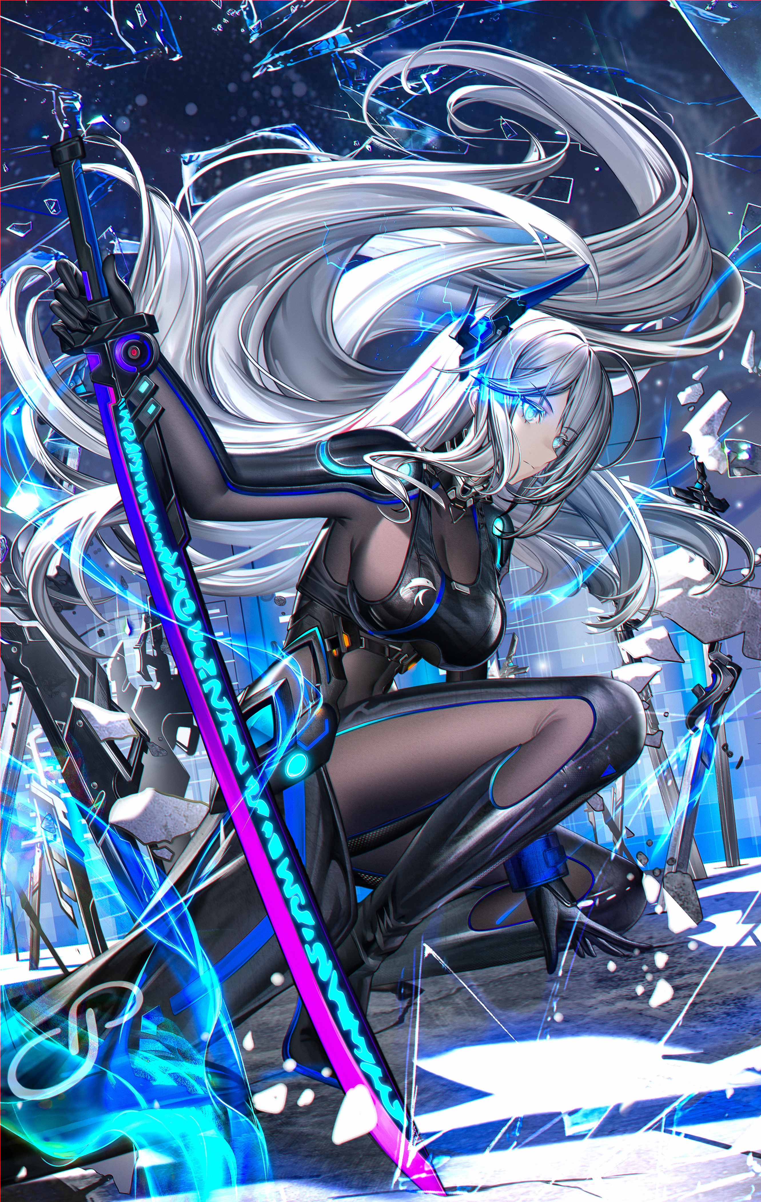 剑｜动漫｜白头发