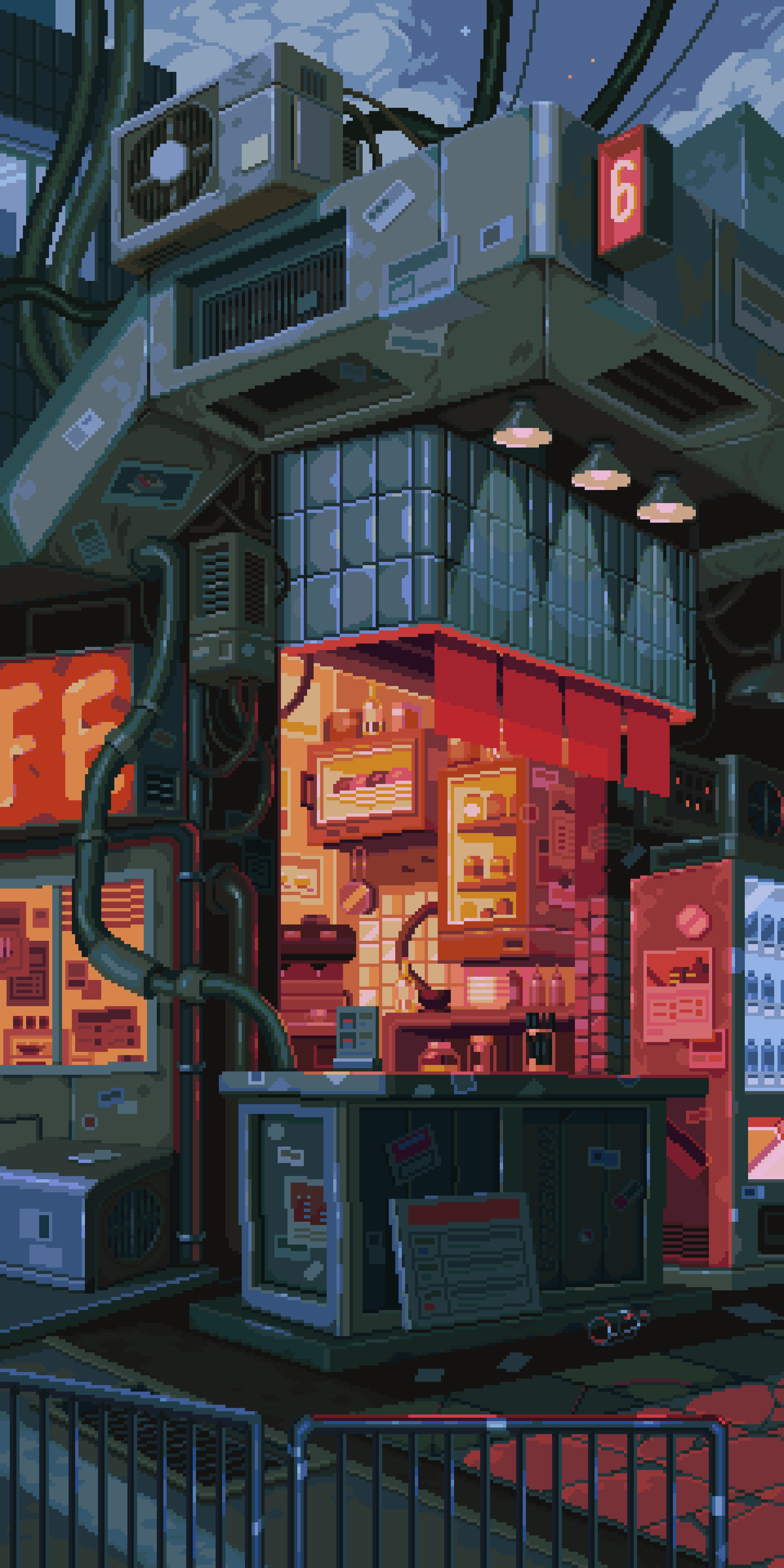 纵向显示｜像素艺术｜数字艺术