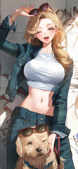 看着观众｜动漫女孩｜动漫