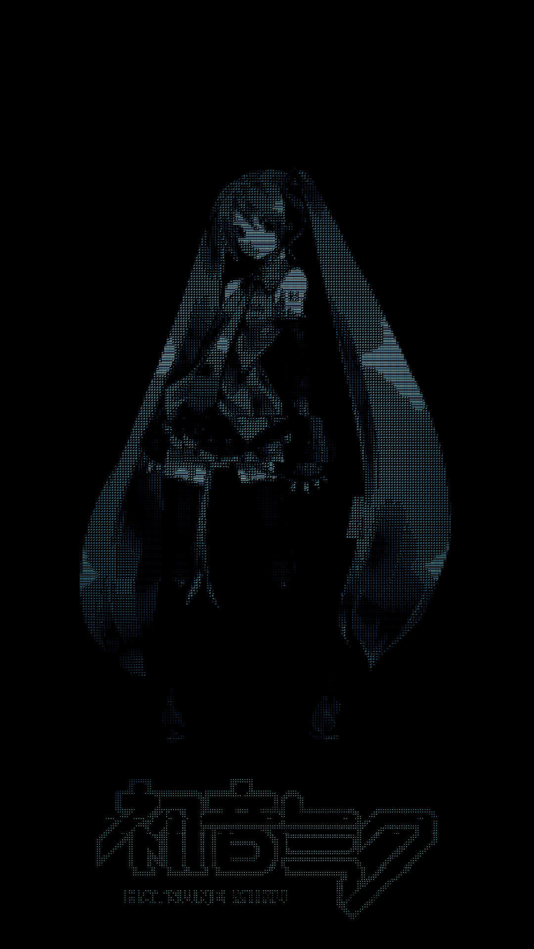 歌声｜初音未来｜ASCII艺术