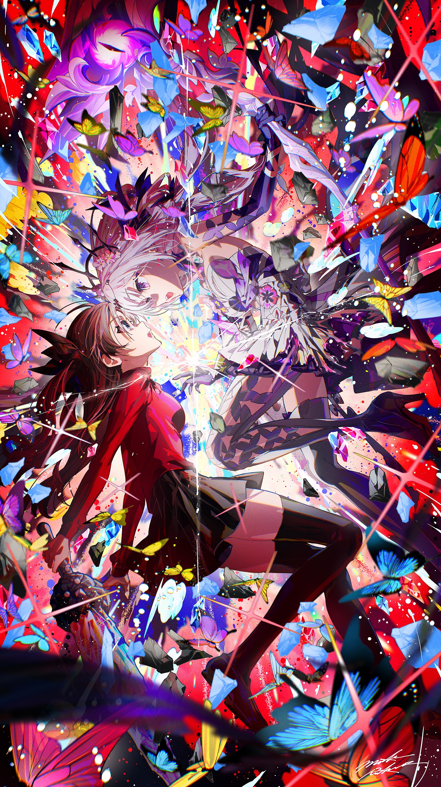 两个女人｜远阪凛｜动漫女孩