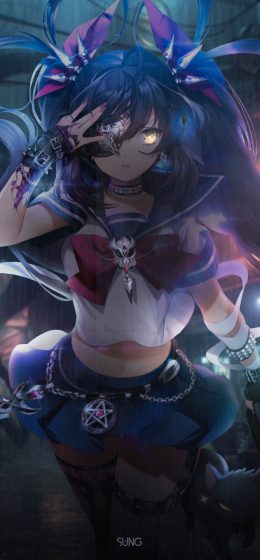 动漫｜蓝色｜动漫女孩